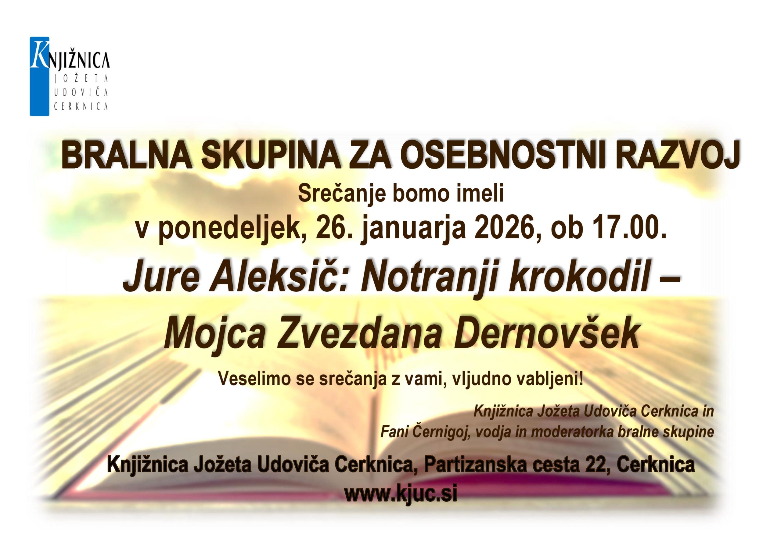 Srečanje Bralne skupine za osebnostni razvoj