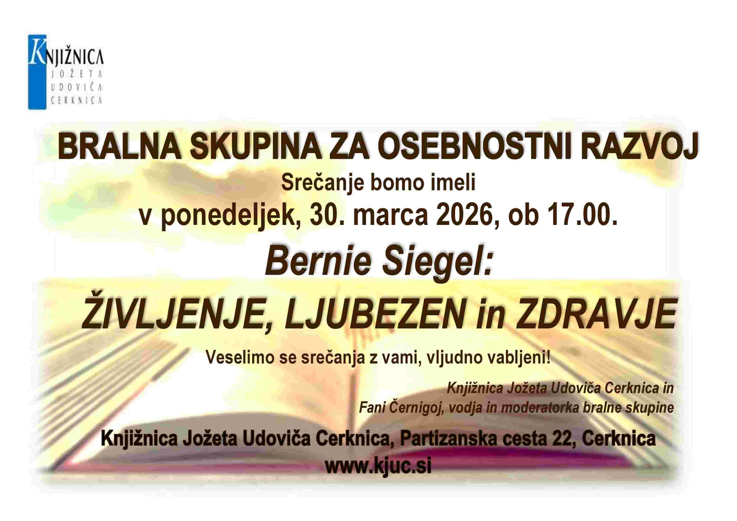 Srečanje Bralne skupine za osebnostni razvoj