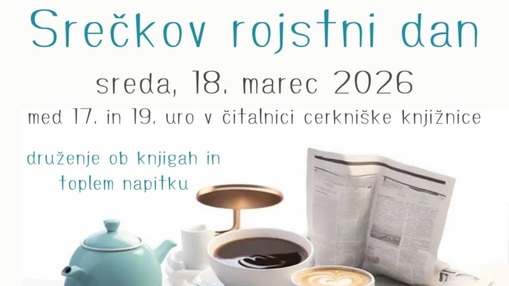 Druženje ob knjigah in toplem napitku