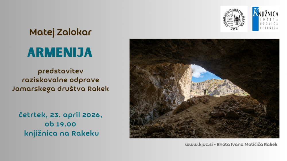 Matej Zalokar: Armenija - predstavitev raziskovalne odprave  Jamarskega društva Rakek