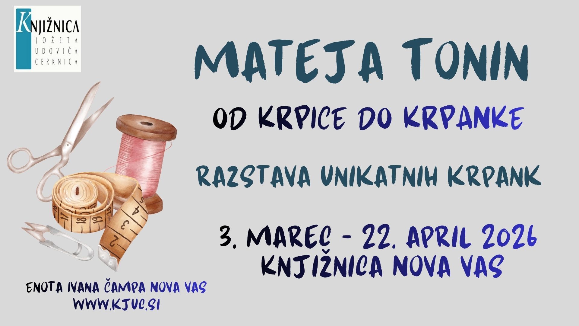 Mateja Tonin: Od krpice do krpanke - razstava unikatnih krpank