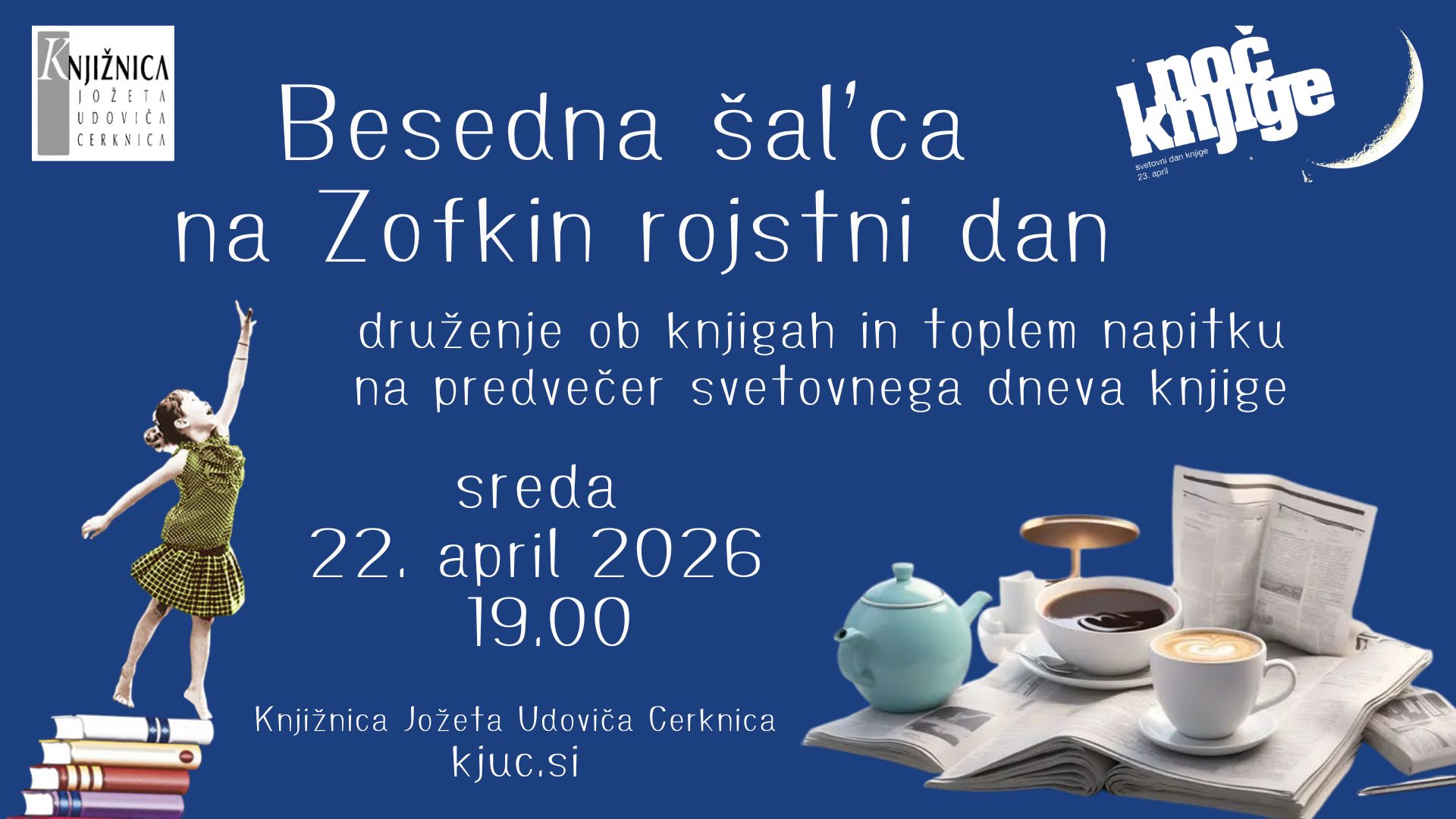 Besedna šal'ca na Zofkin rojstni dan in na predvečer  svetovnega dneva knjige