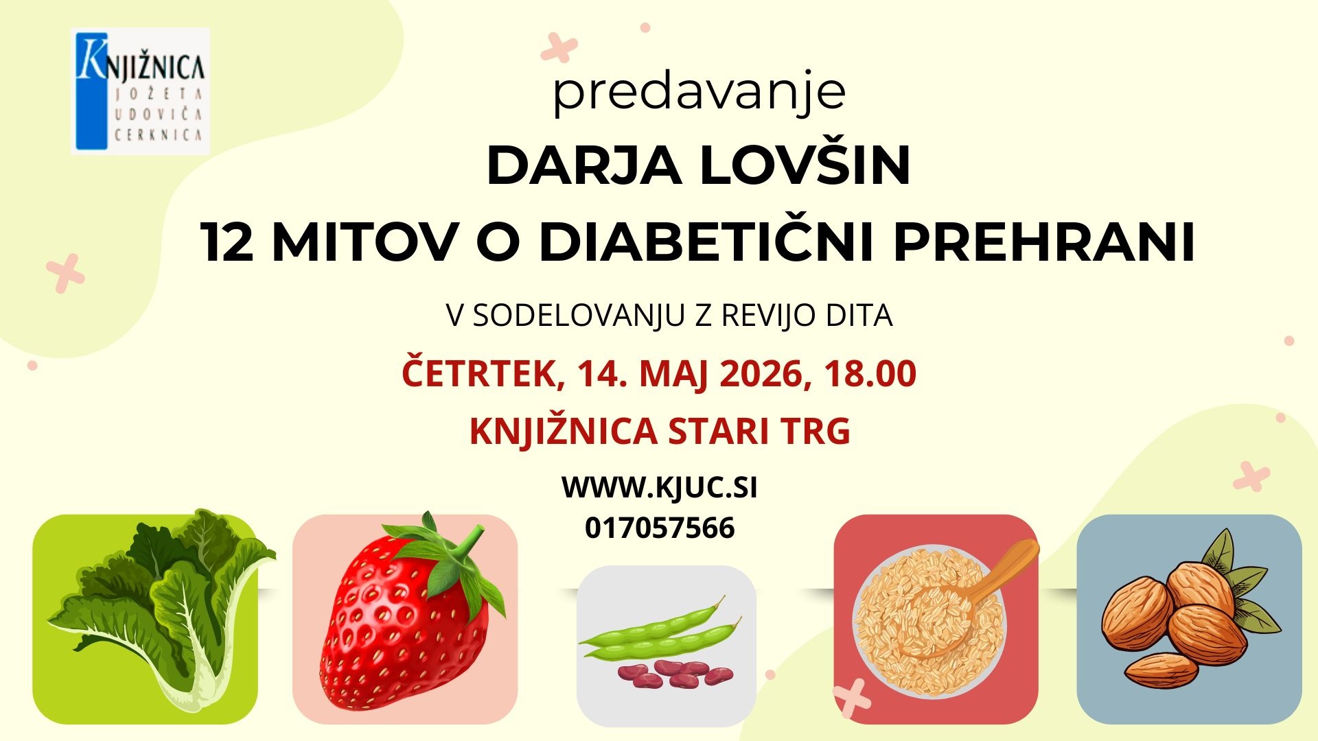Darja Lovšin: 12 mitov o diabetični prehrani