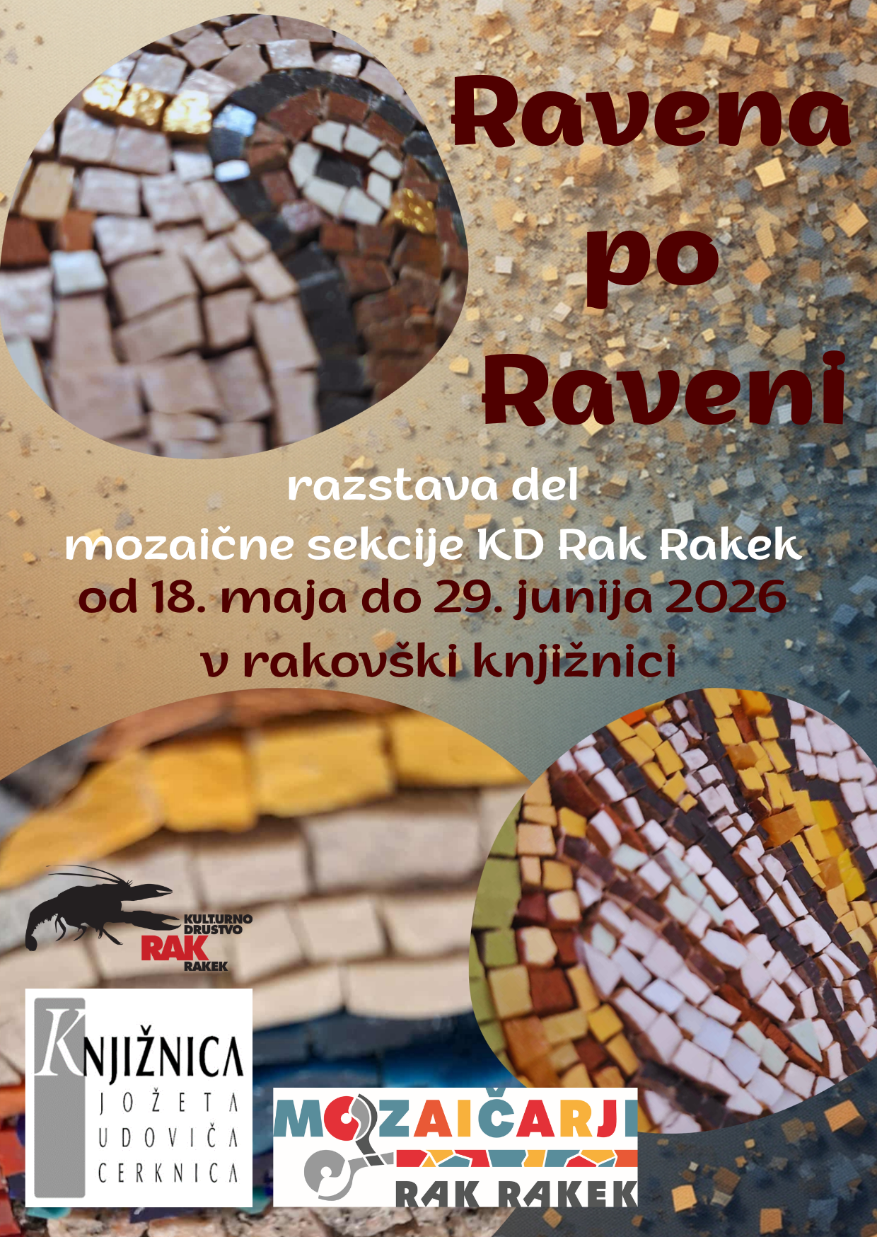 Ravena po Raveni - razstava del mozaične sekcije KD Rak Rakek