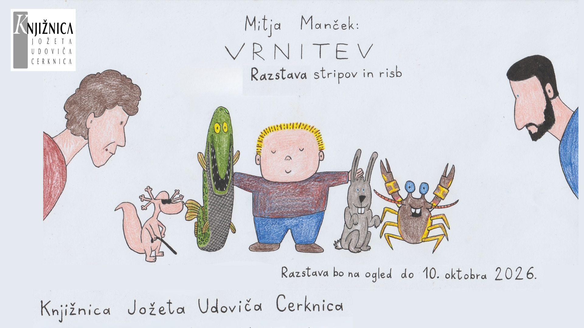 Mitja Manček: Vrnitev – razstava stripov in risb
