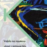 Pejsaž v gestualni črti – območna likovna razstava