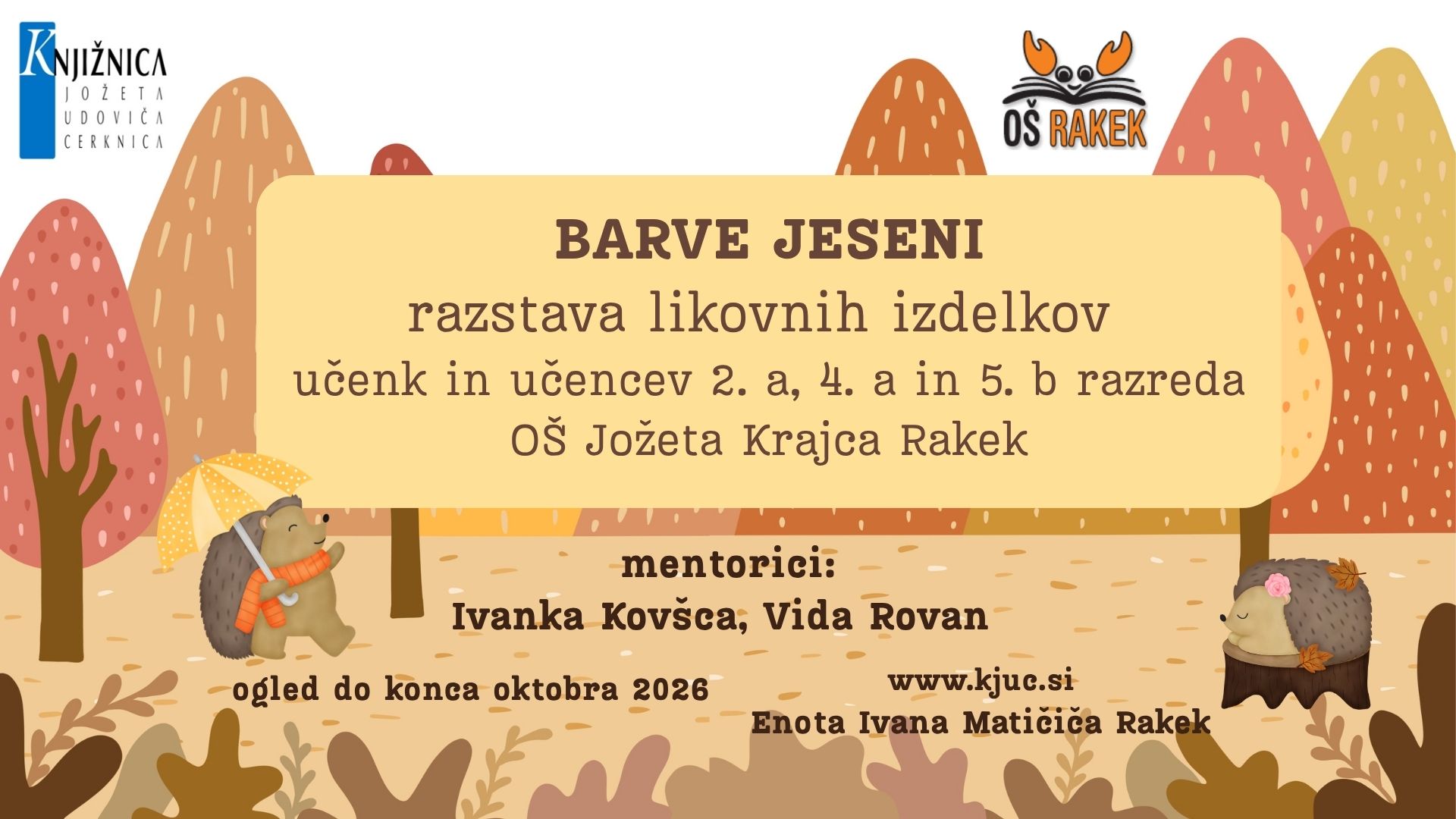 Barve jeseni - razstava likovnih izdelkov