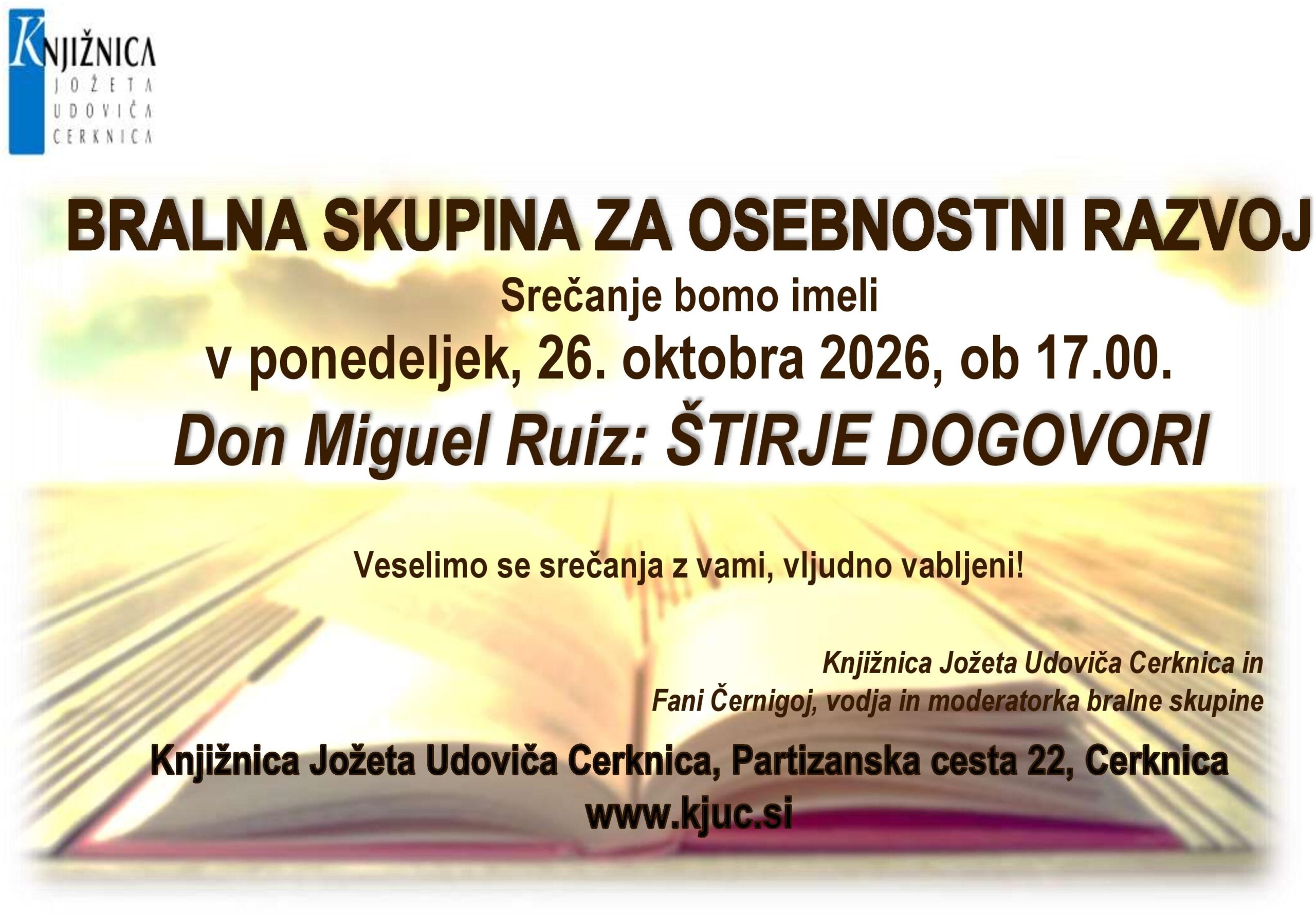 Srečanje Bralne skupine za osebnostni razvoj