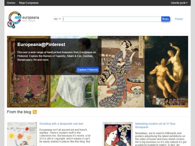 Europeana &#8211; Evropska digitalna knjižnica