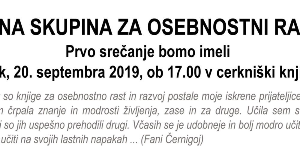 Bralna skupina za osebnostni razvoj