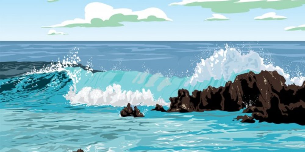 Morje valovi – pravljična urica z ustvarjalno delavnico za otroke od do 4. leta dalje
