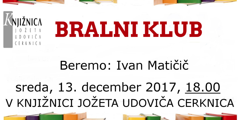 Bralni klub: Ivan Matičič