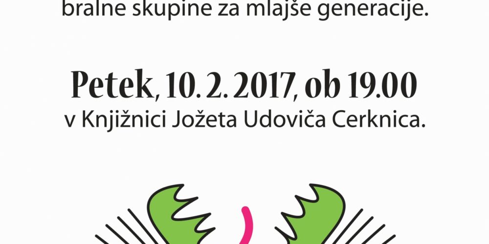 Knjiga ne grize – bralna skupina za mlajše generacije