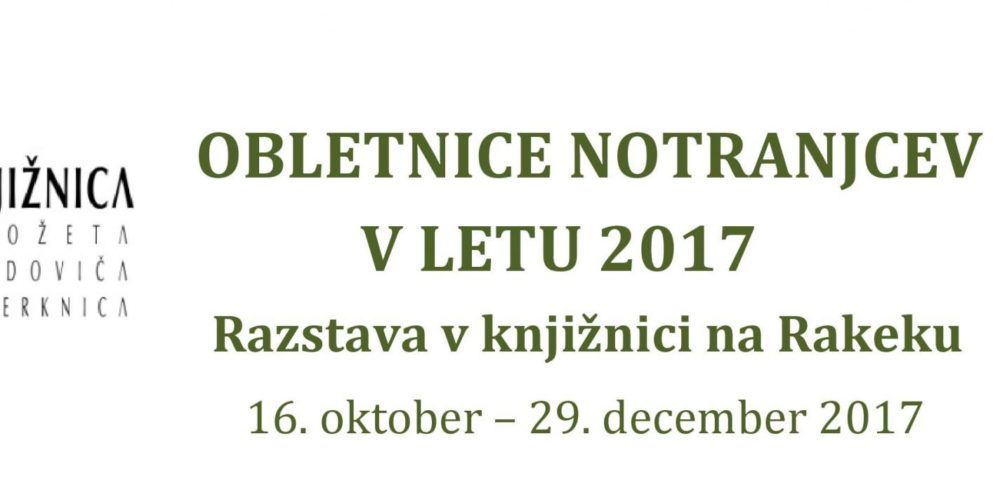Obletnice Notranjcev v letu 2017