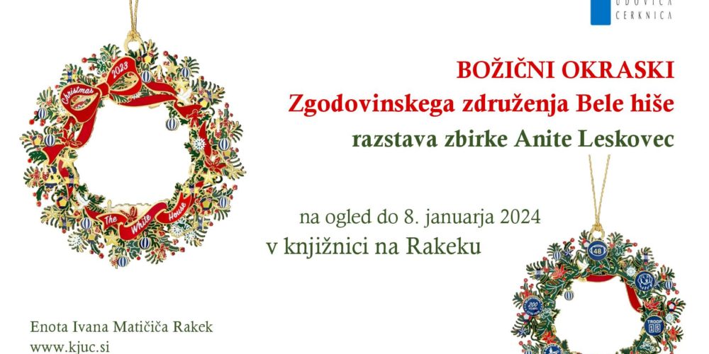 Božični okraski Zgodovinskega združenja Bele hiše – razstava zbirke Anite Leskovec
