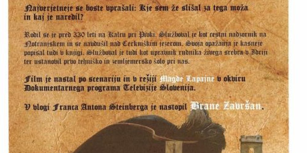 Predpremiera igrano-dokumentarnega filma Franc Anton pl. Steinberg – človek baročne popolnosti
