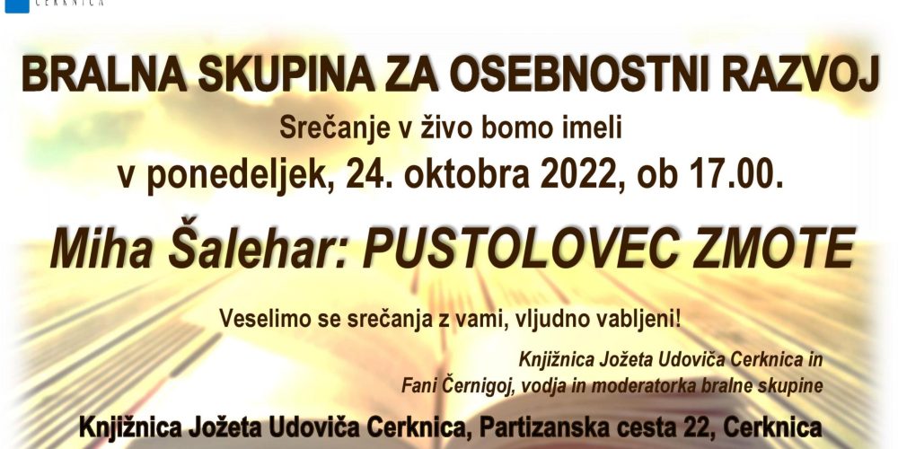 Srečanje Bralne skupine za osebnostni razvoj