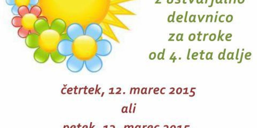 Cvetoča pravljična urica z ustvarjalno delavnico za otroke od 4. leta dalje