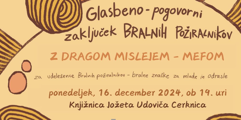 Zaključek Bralnih požiralnikov z Dragom Mislejem – Mefom