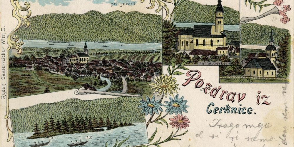 Stare razglednice Cerknice iz naše Domoznanske zbirke
