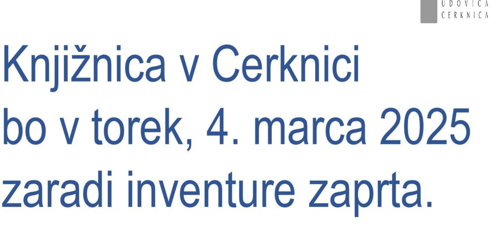 Inventura v Cerknici