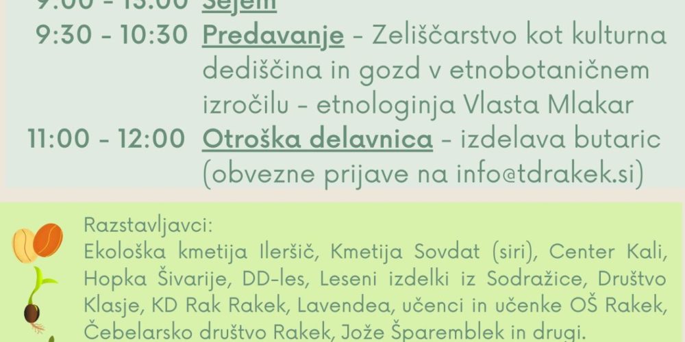 Zeliščarsvo kot kulturna dediščina – predavanje etnologinje Vlaste Mlakar