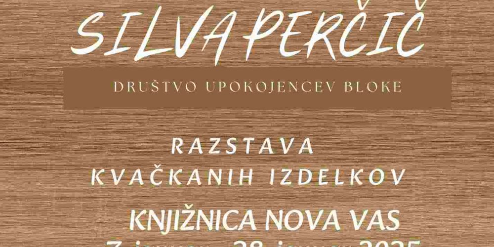 Razstava kvačkanih izdelkov Silve Perčič