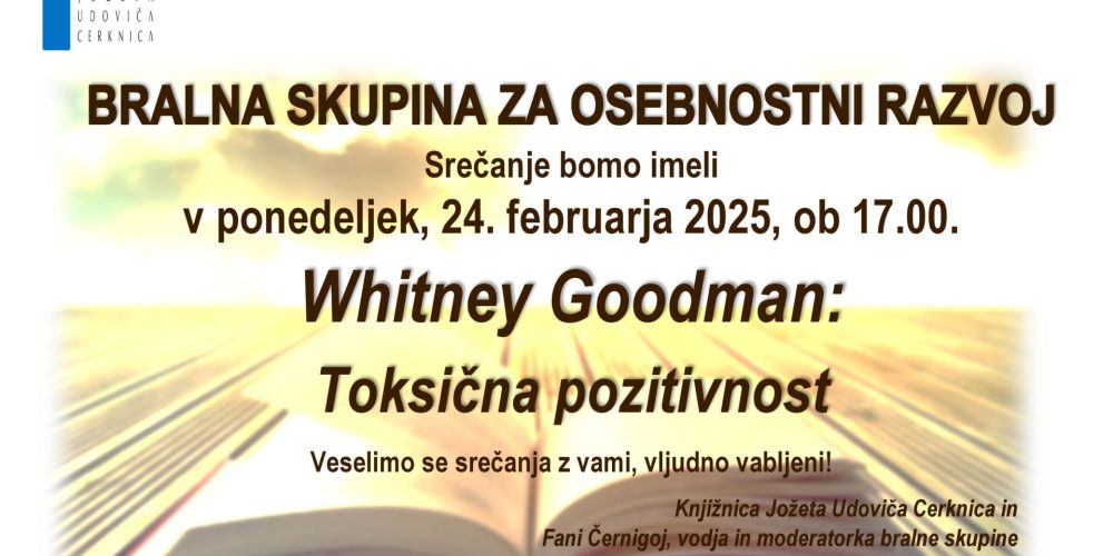 Srečanje Bralne skupine za osebnostni razvoj