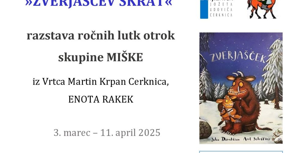 Zverjaščev škrat – razstava ročnih lutk skupine Miške