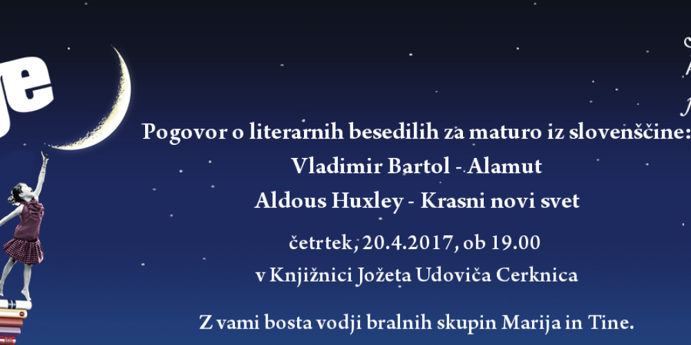 Pogovor o literarnih besedilih za maturo iz slovenščine